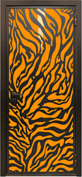 декоративная отделка для металлических дверей СТАЛ Металл-Арт оранжевый