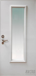 стальная дверь с алюминиевой рамкой вид изнутри