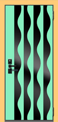 декоративная крашеная панель Арт гласс для металлических дверей СТАЛ рис 1