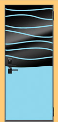 декоративная крашеная панель Арт гласс для металлических дверей СТАЛ рис 5