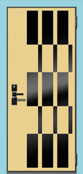 декоративная крашеная панель Арт гласс для металлических дверей СТАЛ рис 6