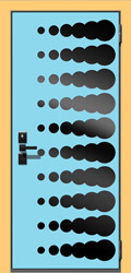 декоративная крашеная панель Арт гласс для металлических дверей СТАЛ рис 7