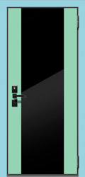 декоративная крашеная панель Арт гласс для металлических дверей СТАЛ рис 8