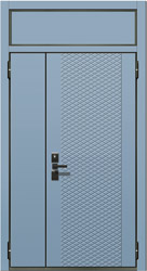 декоративная панель ченелс для металлических дверей СТАЛ двустворчатая рис 01