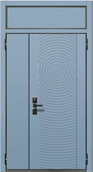 декоративная панель ченелс для металлических дверей СТАЛ двустворчатая рис 06