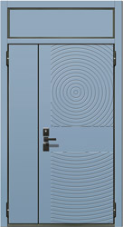 декоративная панель ченелс для металлических дверей СТАЛ двустворчатая рис 09