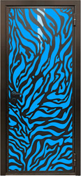 декоративная отделка для металлических дверей СТАЛ Металл-Арт синий
