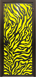 декоративная отделка для металлических дверей СТАЛ Металл-Арт желтый