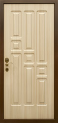 металлическая дверь с панелью Модерн 16 мм
