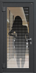 эксклюзивная отделка стеклодекор для светопрозрачных дверей СТАЛ рис 01
