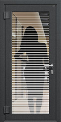 эксклюзивная отделка стеклодекор для светопрозрачных дверей СТАЛ рис 02