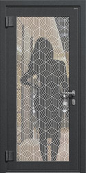 эксклюзивная отделка стеклодекор для светопрозрачных дверей СТАЛ рис 04