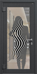 эксклюзивная отделка стеклодекор для светопрозрачных дверей СТАЛ рис 09