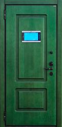 Дверь с фрезерованной панелью Фибропараллель и врезным видеодомофоном
