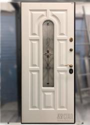 Дверь с панелью Модерн со стеклопакетом и решеткой