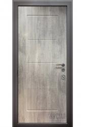 дверь с фрезерованной панелью покрытой пленкой ПВХ