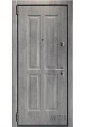 дверь с фрезерованной панелью покрытой пленкой ПВХ